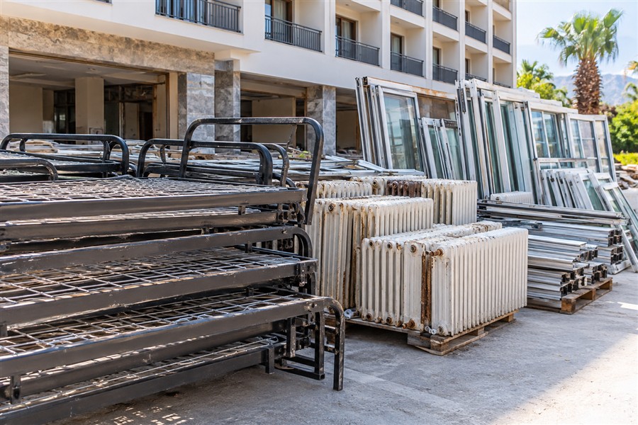 Otel Yıkım ve Hurdaları için malzeme detayı
